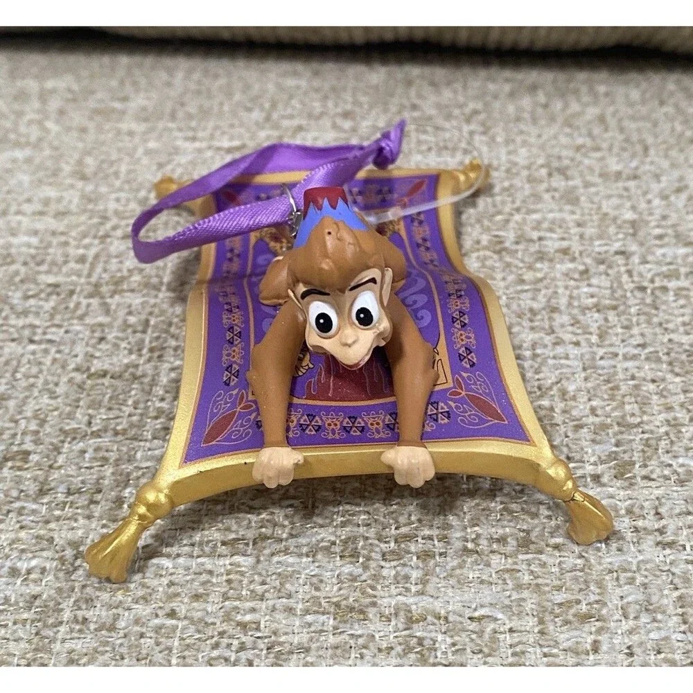 Disney Parks Abu and Magic Carpet Aladdin Christmas Ornament  RARE